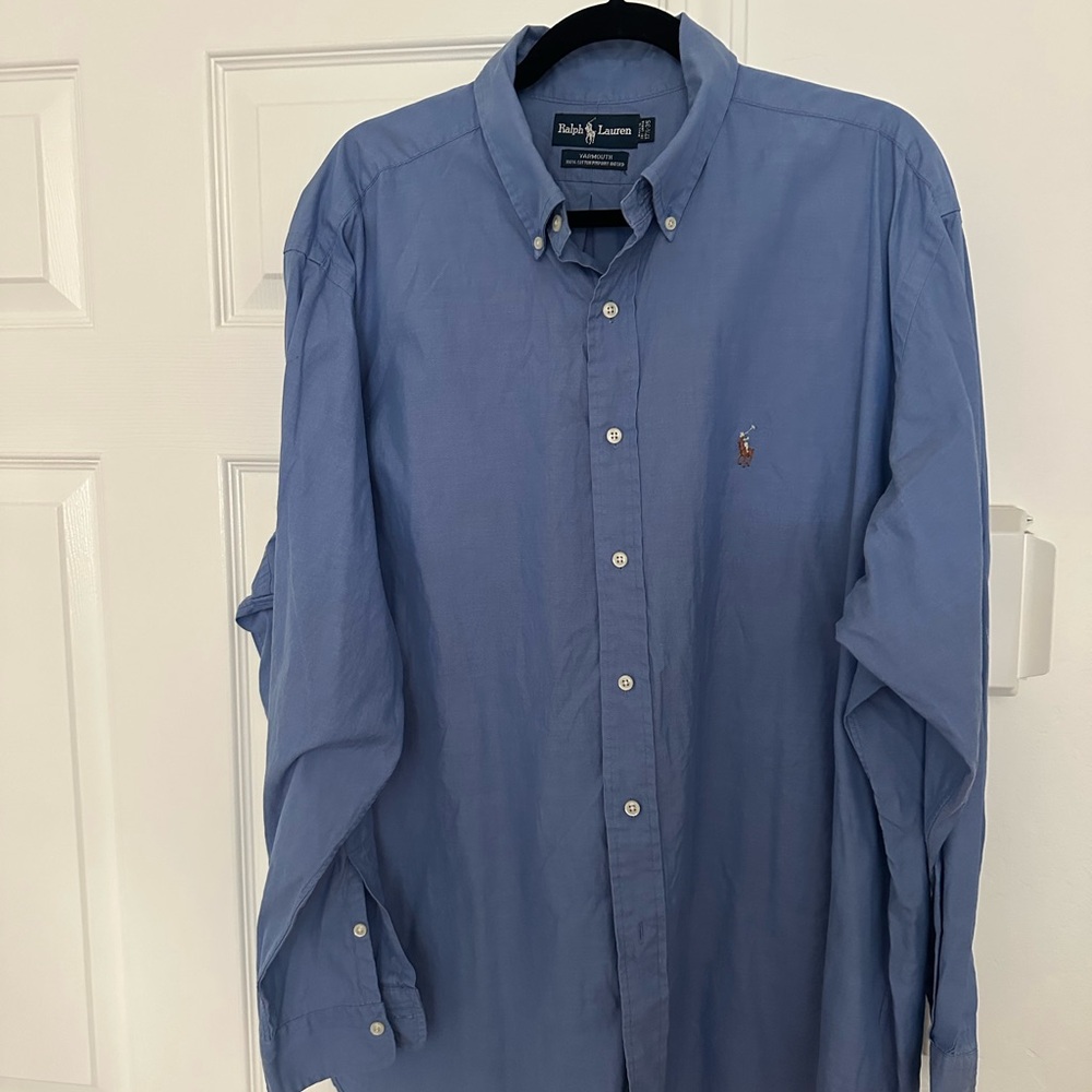 Ralph Lauren Blue Casual Button Down Shirt